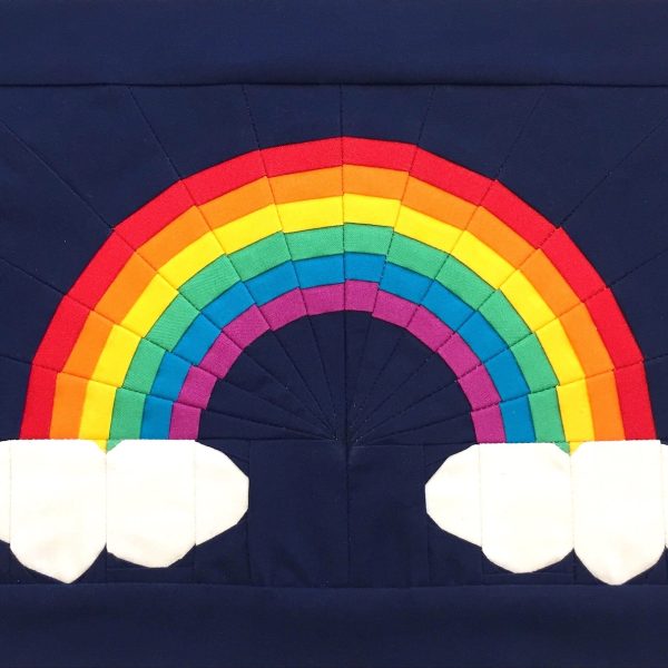 Over the Rainbow Quilt Block QuiltWithKate